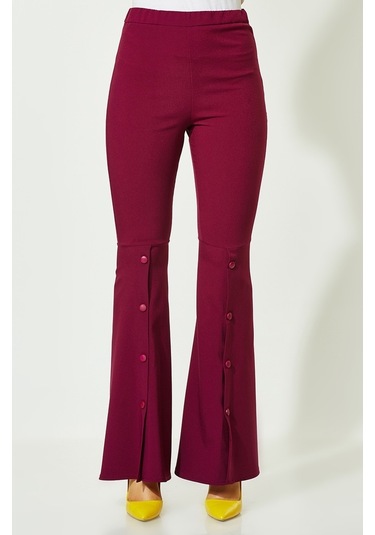 Soralline Kadın Pantalon 1692 Mürdüm Mürdüm