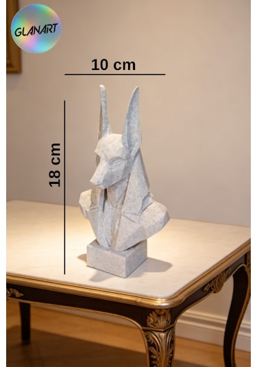 Hediyelik Masa Üstü 3 Boyutlu Anubisin Başı Figürü 1 Adet 3 D Filament 22584348