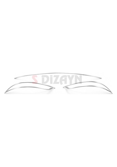 S-dizayn Fiat Egea Sd Krom Arka Tampon Difüzör Çıtası 3 Prç. 2015-2020 Mat Krom