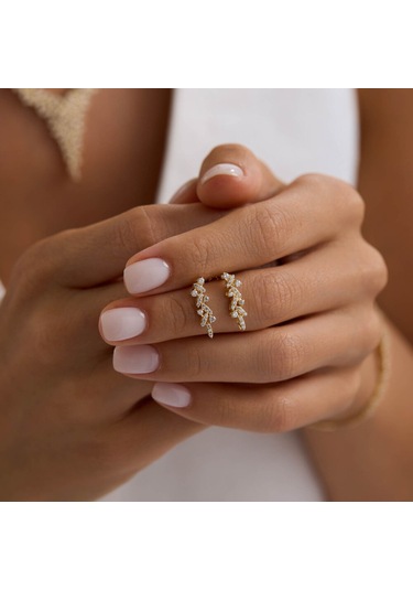 Yıldız Seli Sarı Altın Takı Seti T14330