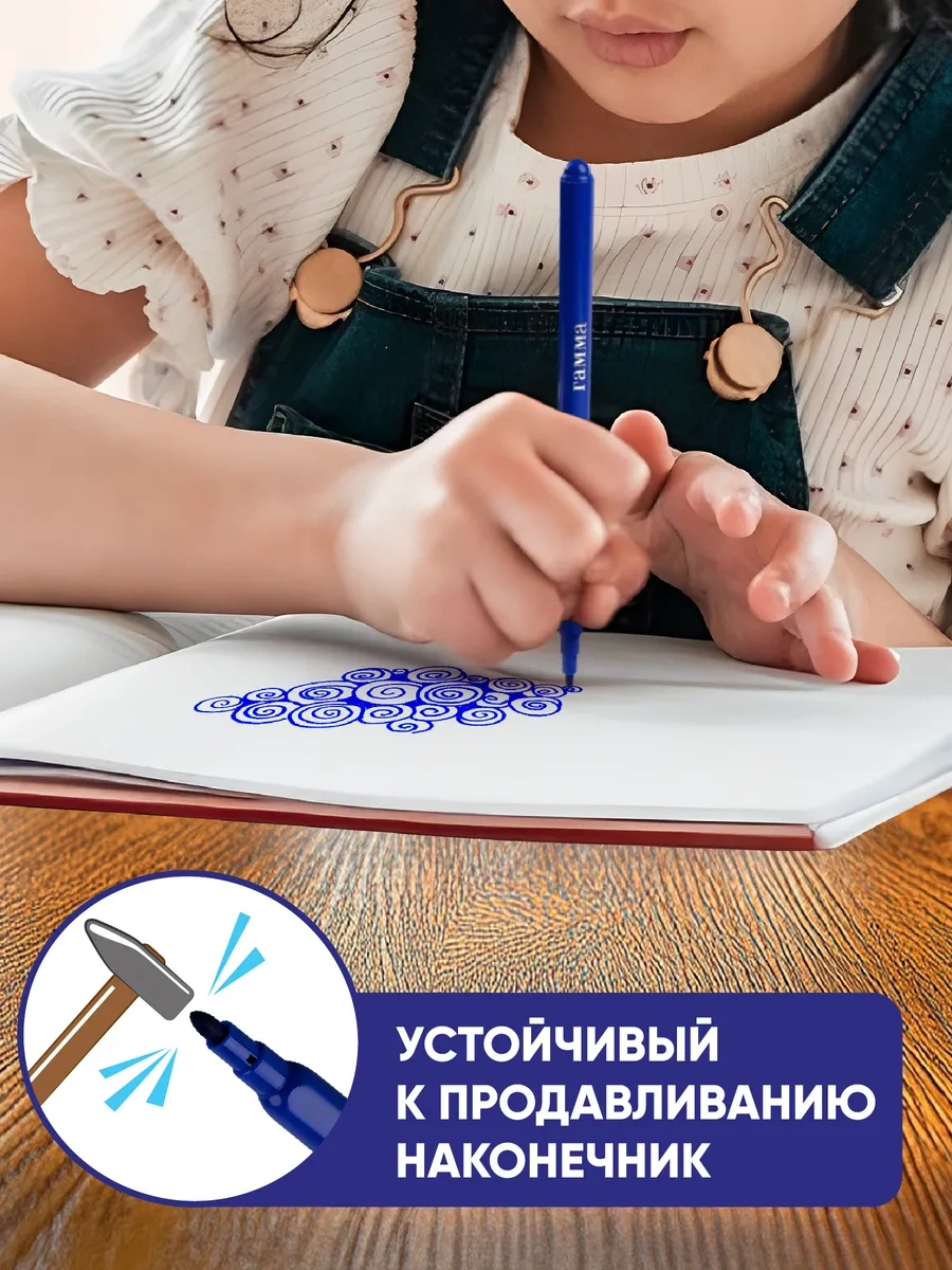 Gamma 12 Renkli Çizim Keçeli Kalemleri 170666526