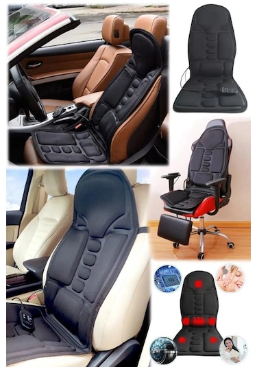 Titreşimli Kumandalı Ofis Ve Araç İçin Koltuk Masaj Minderi Isıtm