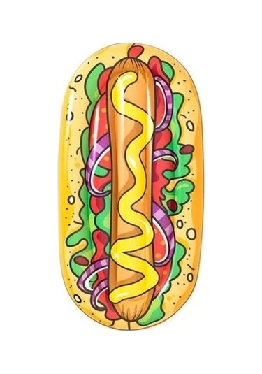 Hot Dog Şekilli Deniz Yatağı - 43248 Lisinya Çok Renkli