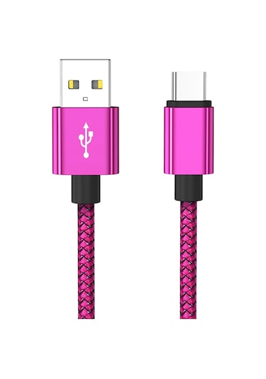 Nephy Usb C Hızlı Şarj Kablosu 2m/3m - Samsung S23/xiaomi/oneplus Uyumlukırmızı0.75 M
