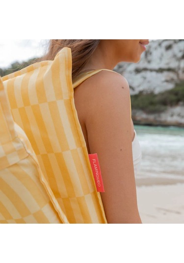 Flamingueo Blake Katlanır 6 Pozisyonlu Plaj Koltuğu Sarı Sarı