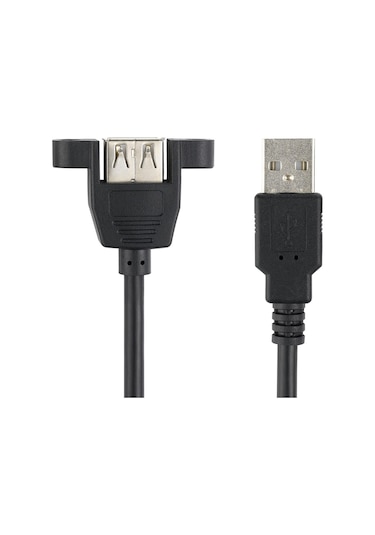 4889 Usb Dişi Erkek Panel Tipi Data Uzatma Kablosu 3 Metre