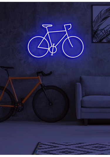Twins Led Bisiklet Figürlü Neon Tabela Mavi Model:model:40523366 Mavi