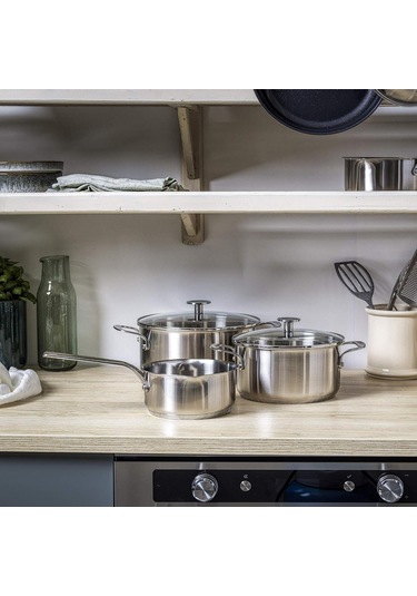 Kitchenaid Çelik Tencere Seti 20-24 Cm Tencere & 16 Cm Sosluk Diğer
