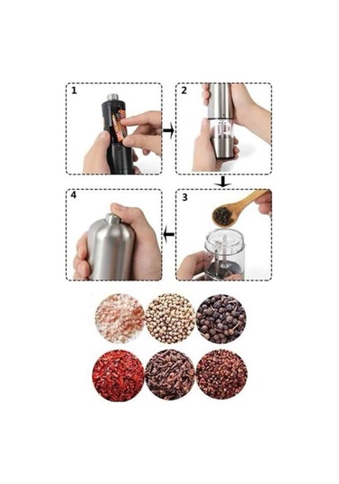 Otomatik Tuz Ve Karabiber Öğütücü Baharat Öğütücü Tuz Karabiber Değirmeni Çok Renkli