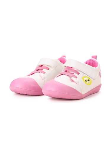 Kiko Kids Smile Cırtlı Kız Bebek İlk Adım Panduf Ayakkabı Pembe