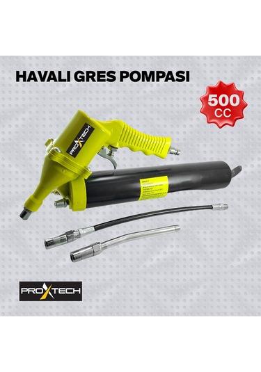 Yüksek Kalite Havalı Gres Yağ Tabancası 500cc  Büyük Boy  Hortum