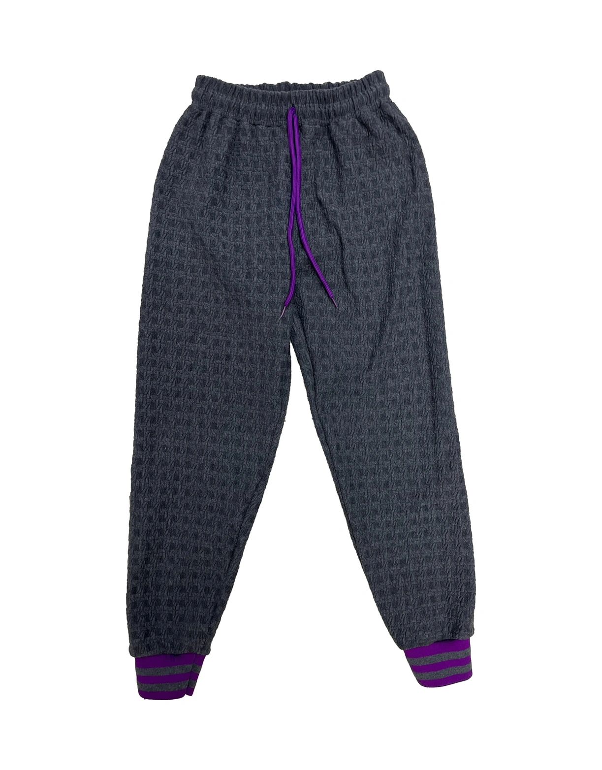 Kız Çocuk Papatya Nakışlı Ribana Detaylı 3 İplik Alt- Üst Takım 12322 Lila