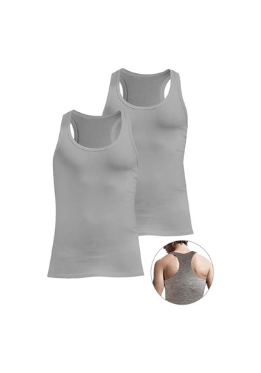 Josejuan 2'li Erkek Atlet Rambo Suprem Koton Likralı 1201-2'li Gri Melanj