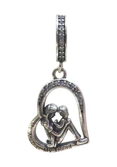 Nur Silver My Mother My Friend Kalp Charm Nur-ch00023 Çok Renkli