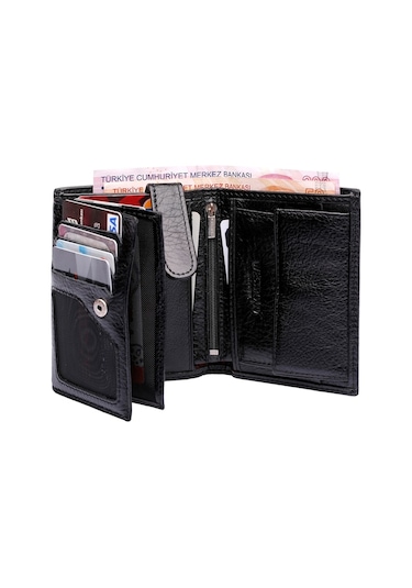 West Polo Hakiki Deri Bozuk Para Bölmeli Erkek Cüzdan Kartlık (454923572)