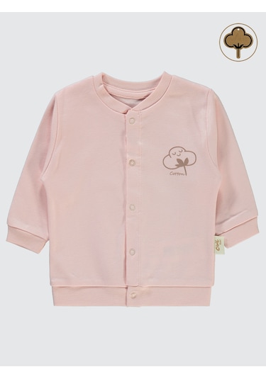 Civil Baby Bebek Organik Hırka 1-12 Ay Pembe Pembe
