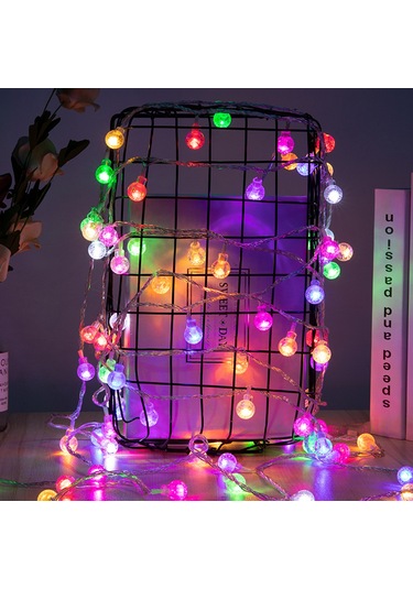 Geeroyoo Renkli Led Yıldız Ve Kristal Küre Işık Zinciri, Usb Güçlü, 6 Metre 40 Işık, Dış Mekan Dekorasyonu Diğer