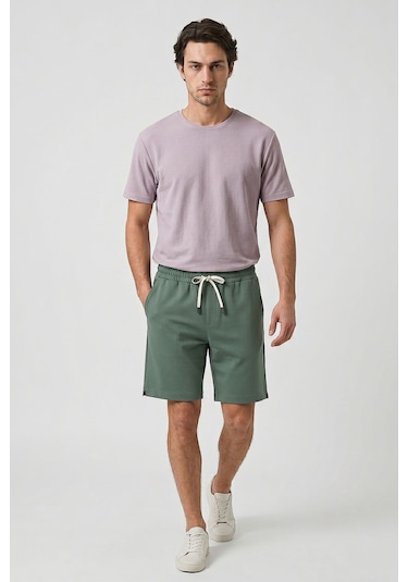 Tommy Life Kaktüs Standart Fit Basic Arka Cepli Erkek Şort - 81314 Kahverengi