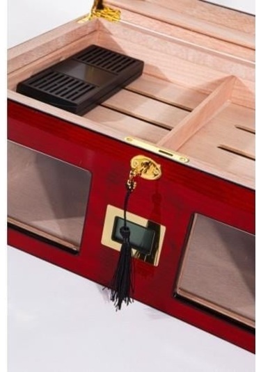 Parmida Humidor / Puro Saklama Kutusu Kırmızı 0143