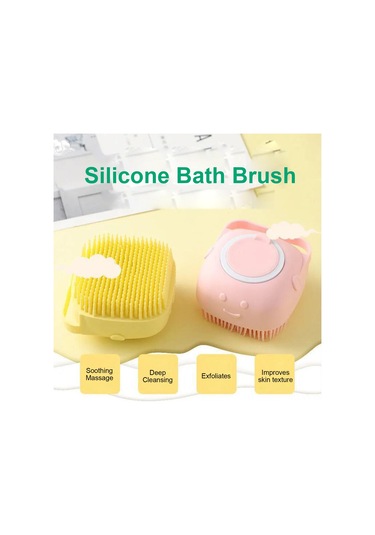 Vkemall Güvenli, Kullanışlı Ve Kompakt Vücut Fırçası - Mavi, Pembe, Sarı Renk Seçenekleri - 1 Adet