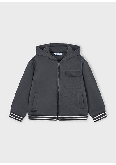 Mayoral Gri Erkek Çocuk Fermuarlı Sweatshirt 4427 Gri
