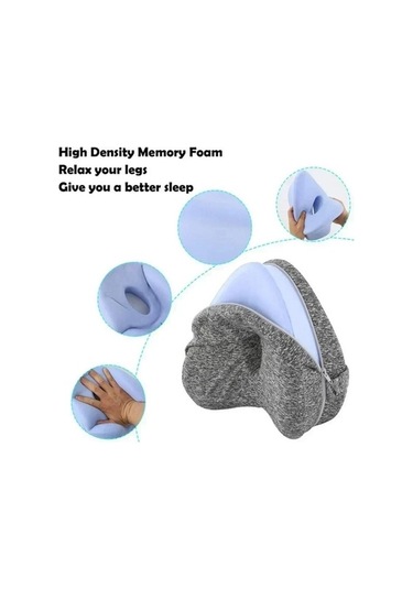 Zyzqstore Bellek Pamuk Bacak Yastık Içi Boş Gebelik Yan Uyuyan Antrasit Beyaz Antrasit - Beyaz