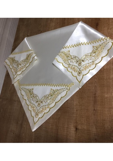 Gelin Damat Boncuklu Gold Altın Çeyiz Bohça