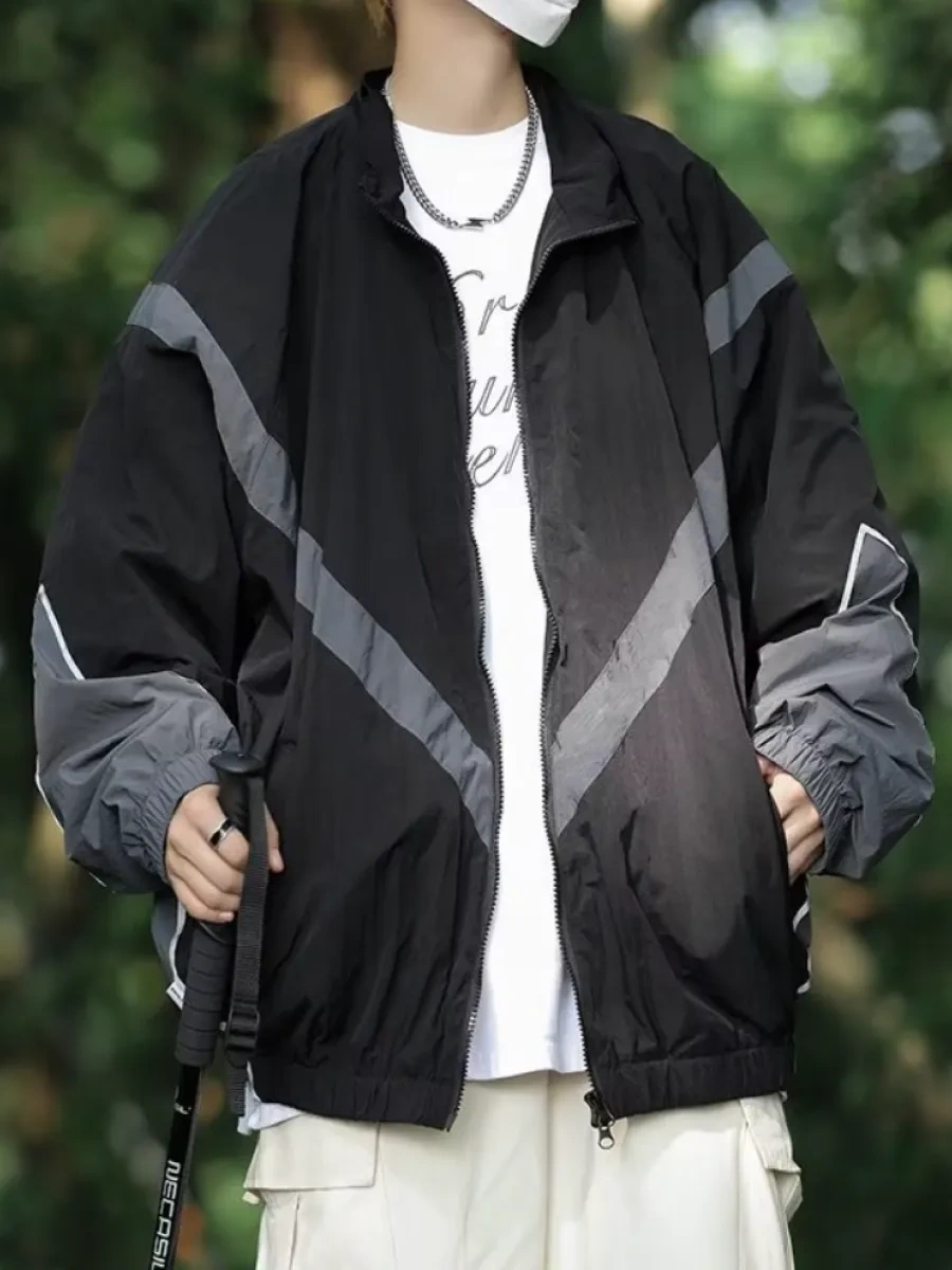 Retro 90'lar Oversize Vintaj Y2k Rüzgarlık 430650839 Siyah