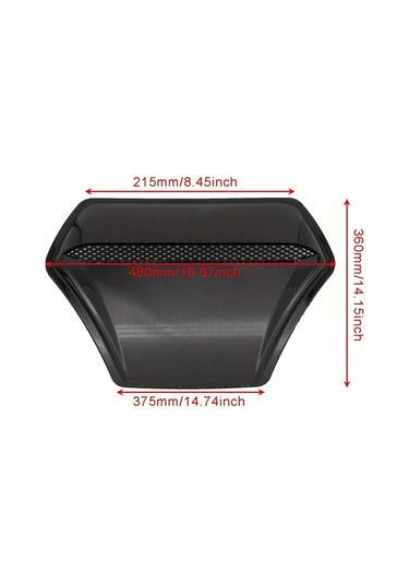 Besthome1 Siyah Jdm Motor Kaputu Hava Girişi Dekorasyon Kapağı Turbo Aksesuar