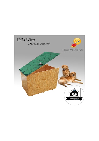 Köpek Kulübesi Greenroof Xxl Su Geçirmez