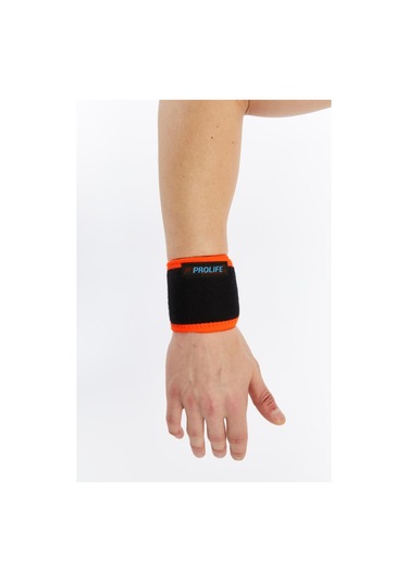 Prolife Ortopedi Basit El Bilekliği Siyah-turuncu