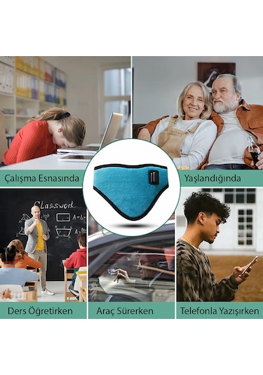 Hymark Servikal Usb 3 Seviye Sıcaklık Elektrikli Zaman Ayarlı Boy Açık Mavi