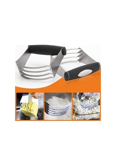 Maoyaya Pasta Kesici, Hamur Blenderi, 3'lü Un Eleği, Bisküvi Kesici, Paslanmaz Çelik 4 Parça Pişirme Seti Çelik