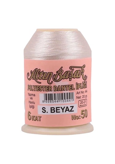 Altınbaşak Oya Ve Dantel İpi 20 Gr - Royaleks - No: Ş.beyaz