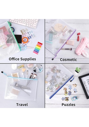 Zincirli Su Geçirmez Çanta, A4 Boyutunda, Puzzle Cüzdanı, 24 Parça. B Diğer