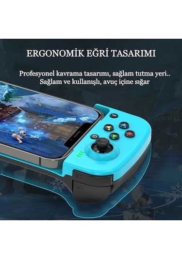 Bluetooth iOS Android Uyumlu Gamepad Joyistik Teleskopik Oyun