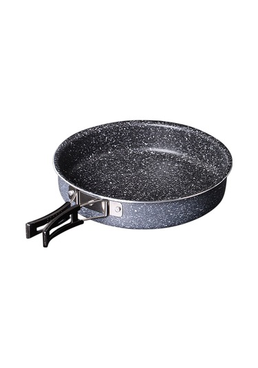 Mufunye Alüminyum Macun Taşı Katlanabilir Dışarıda Kullanıma Uygun Büyük Boy Omlet Tava Çok Renkli