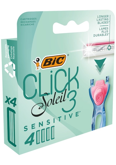 Bic Soleil Click Kadın Sistem Tıraş Bıçağı Yedek Kartuşu 4'lü