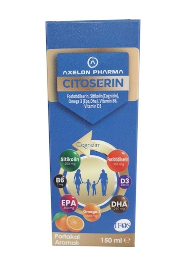 Axelon Citoserin Sıvı Şurup 150 Ml Portakal Aromalı