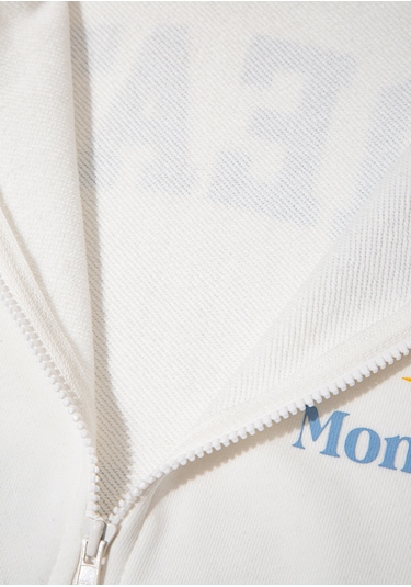Mavi - Baskılı Kapüşonlu Ekru Sweatshirt 6s10165-70057 Ekru
