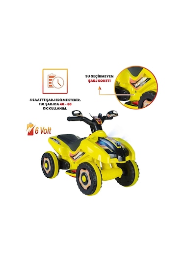 Kumandalı Akülü Araba 6 Volt 2-4 Yaş