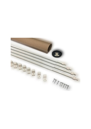 Aboowe Briz Çubuğu 60 - 80 CM 4'lü Paket Alüminyum Kapı Pencere Perde