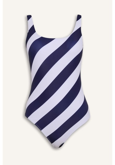 Defacto Regular Fit Çizgili Mayo-fall İn Love A9457ax25smnv30 Lacivert