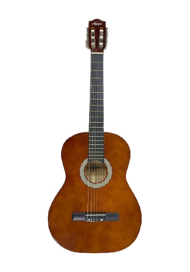 Klasik Gitar Tam Boy 4/4 Kahverengi Sap Ayarlı Üst Kalite