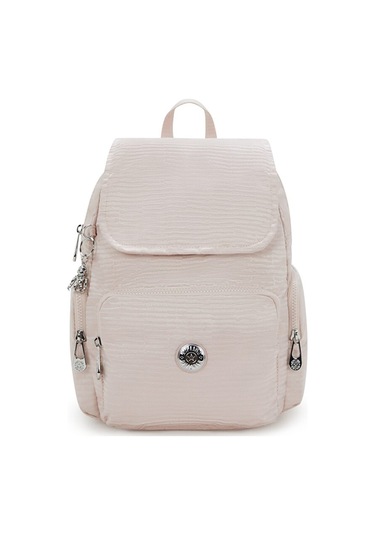 Kıplıng City Zip S Küçük Boy Sırt Çantası Pembe Pınk Pearl Jacquard Pembe