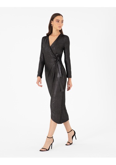 Pierre Cardin Kadın Siyah Elbise Örme 50296431-vr046 Siyah