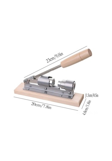 Monyee Ev İçin Çeşitli Fındıkların Kabuklarını Açmak İçin Ayarlanabilir Ahşap Ve Metal Lehimli Fındık Kırıcı Araç Gümüş