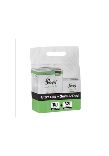 Sleepy Ultra Ped 18'li + Günlük Ped 32'li