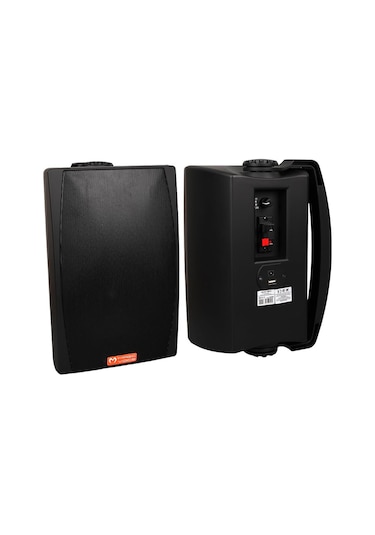 Magicvoice Mv-03 16 Cm 60 Watt Komütatörlü Hat Trafolu Siyah Sütun Hoparlör 2'li Okul Cami Konferans Salonu Hoparlörü
