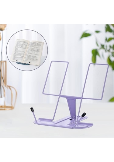 Trendooze Mini Menekşe Taşınabilir Yemek Kitabı Tutucu Organizatör Kitap Tutucu Menekşe